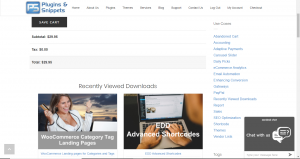 EDD Recently Viewed Downloads two-column view in the Checkout Page