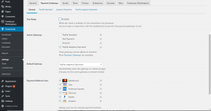 PayPal Adaptive Payments General Settings