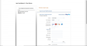 PayPal Adaptive Payments Checkout Screen using a Sandbox account