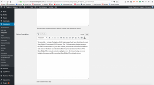 Setup and Installation of EDD Landing pages for Categories and Tags add your desired descriptions on the text fields provided