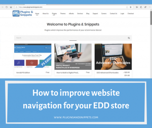How to improve website navigation for your EDD store