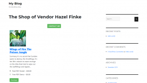 Vendor Contact Button at Author Page