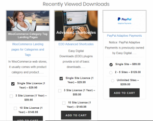 EDD Recently Viewed Downloads Product List