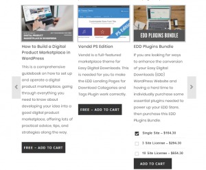 EDD Recently Viewed Downloads Product List in Carousel Display