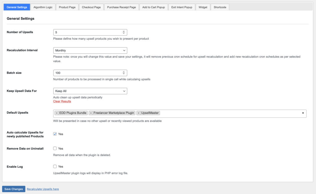 General Settings