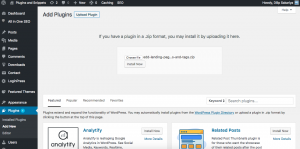Edd Landing Page for category & tag installation
