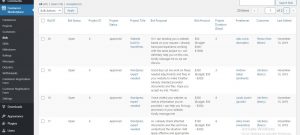 Freelancer Marketplace Plugin Bids List at Backend