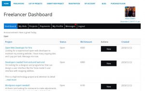 Freelancer Marketplace Plugin Freelancer Dashboard