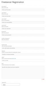 Freelancer Marketplace Plugin Freelancer Registration