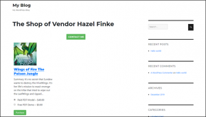 Author Page Contact Button