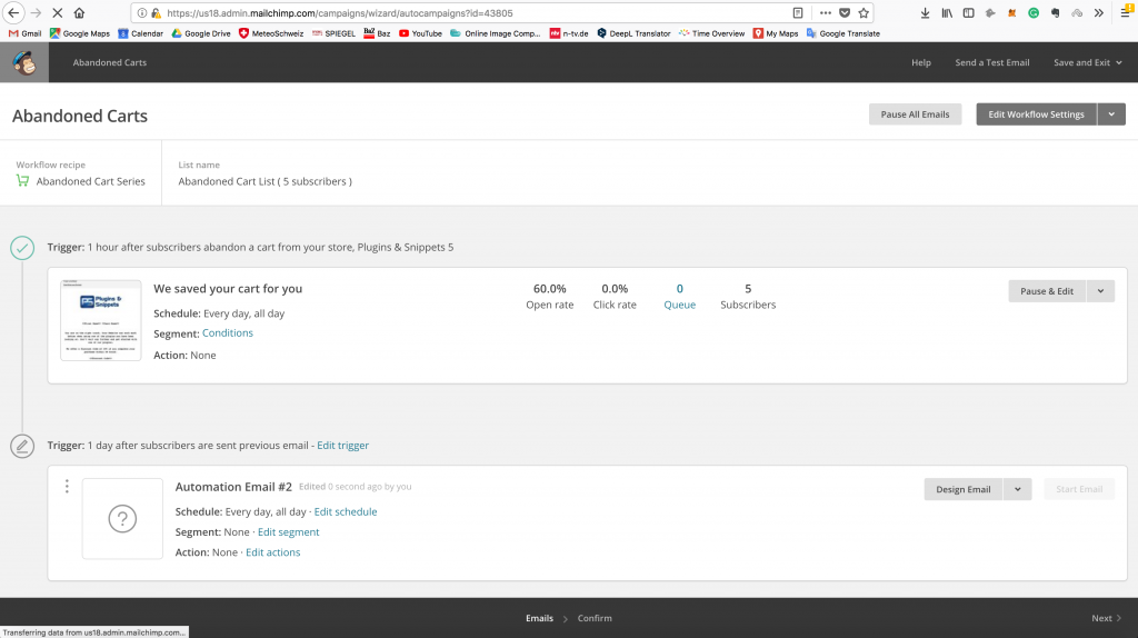 MailChimp Email Automations |